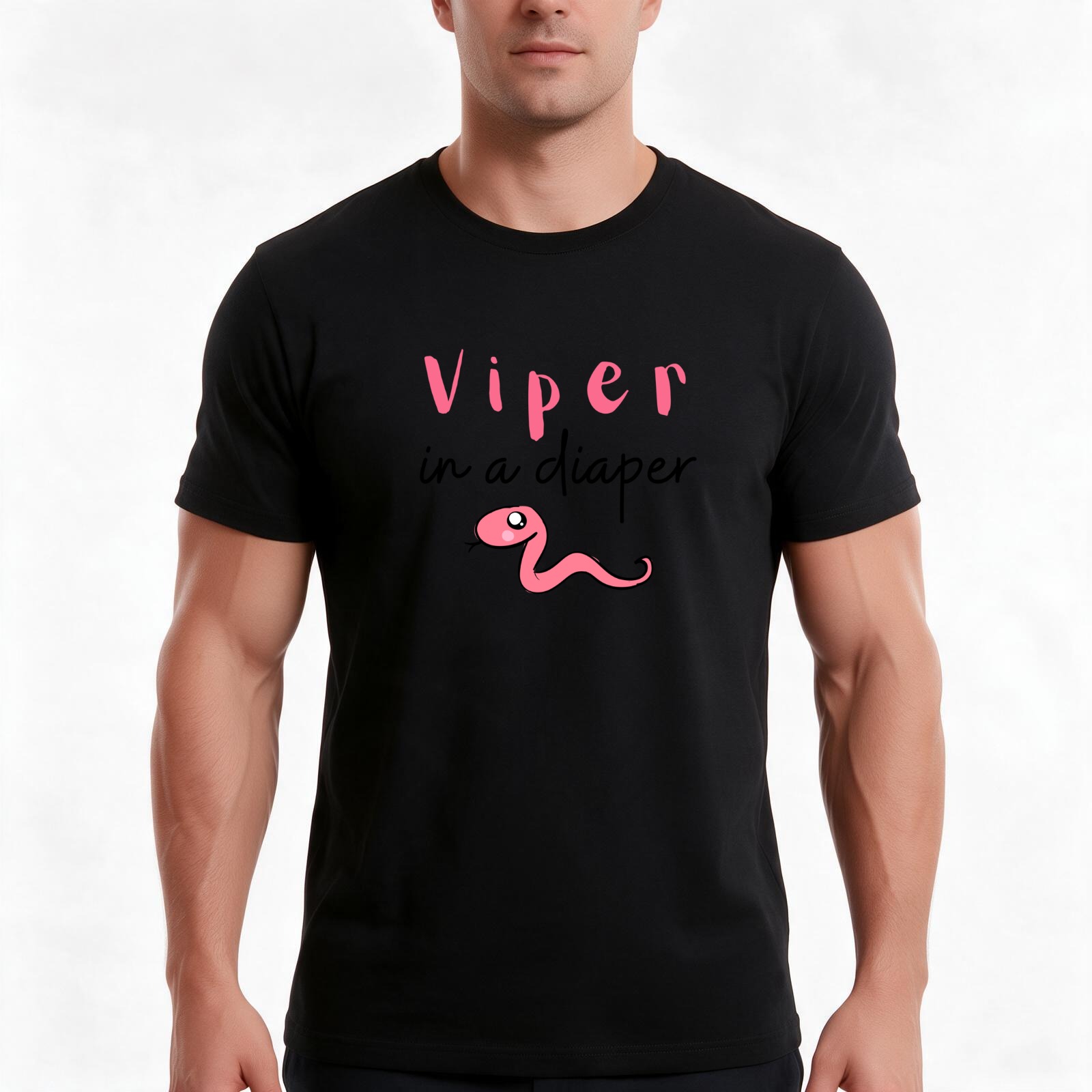 Baby Clothing High Quality - Pink Viper in a Diaper Funny
