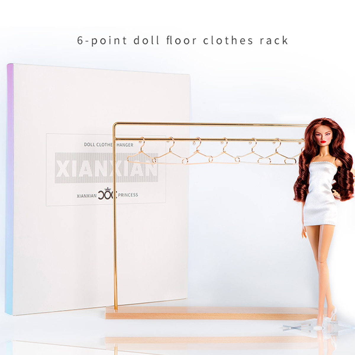 Baby Clothing Hanging Rack - Supermodel BABI Doll Universal Accessories Metal