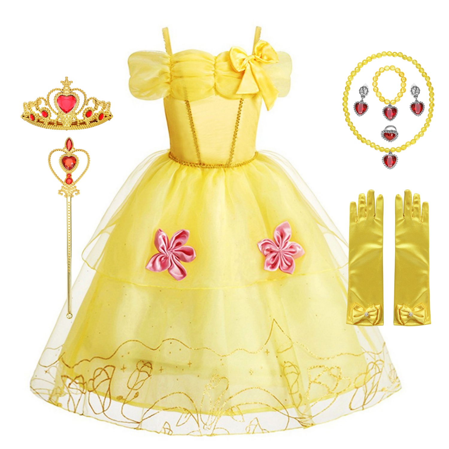 2025 Belle Costume for Girls H - Baby Clothing Dresser review and price